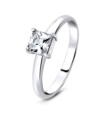 Small Square CZ Silver Rings SCR-5-06 